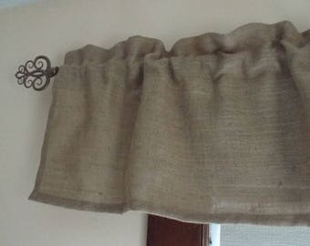 Burlap Curtain ~ Burlap Valance