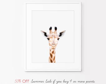 50% OFF nursery decor, nursery wall art, Giraffe Print, animal nursery prints, nursery animal print,animal print for nursery,nursery