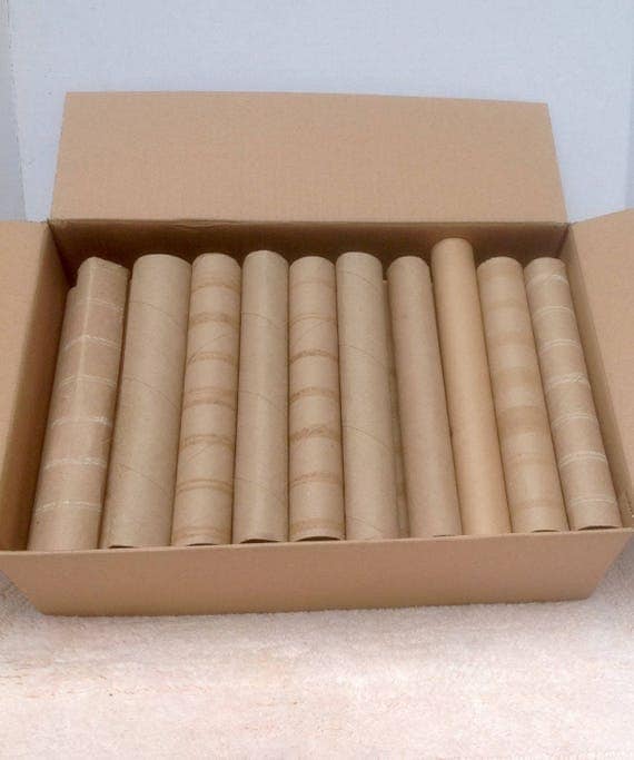 43 Recycled Paper Towel Rolls, PT Tubes, Cardboard Rolls from MollieMaxCrochet on Etsy Studio