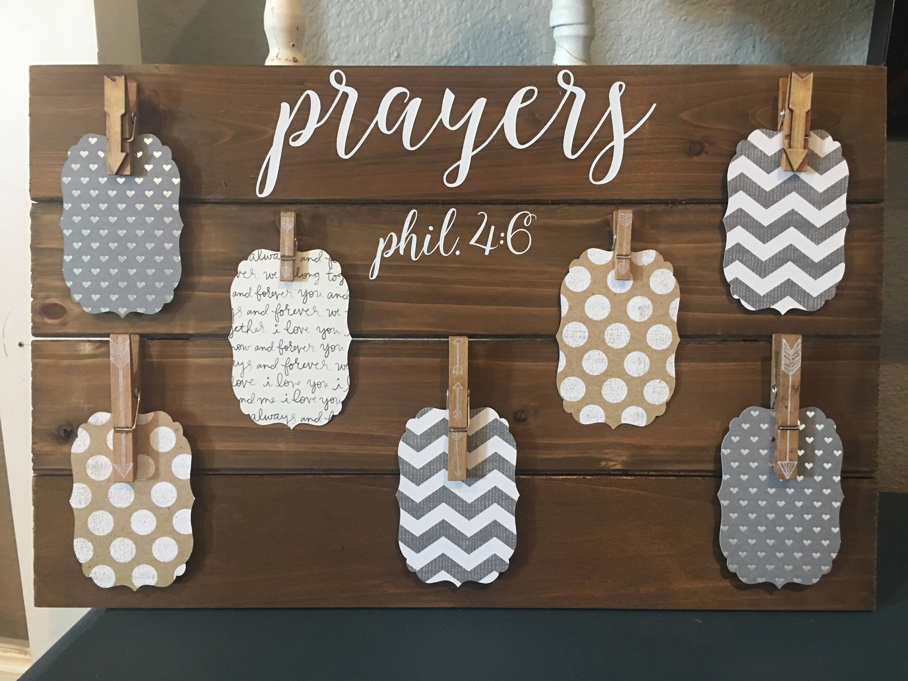 Prayer Board // Wooden Prayer Sign // Prayer Request