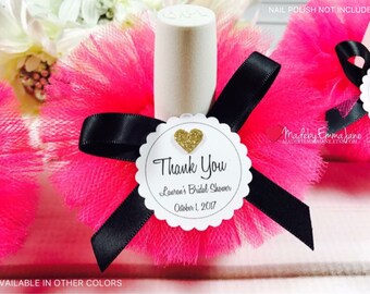 10 Kate Spade Bridal Shower Favors|Nail Polish Favors|Nail Polish Tutus|Kate Spade Favors with Custom Tags|Baby Shower Favors|Kate Spade