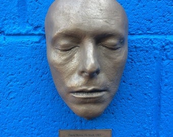 David Bowie life cast life mask Bronze resin