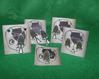 Creature from the black lagoon Inspired Jewellery- Earrings, Pin Badge, Ring, Necklace, Pendant (Hook/Stud, Adjustable) Horror, Sci-fi
