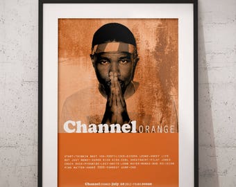Frank ocean print, Frank Ocean art, Hip hop poster, Frank ocean poster, Frank Ocean wall decor, Frank Ocean gift idea, channel Orange
