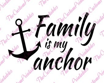 Family is my anchor | Etsy