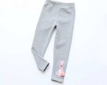 Babyhug Cotton Lycra Three Fourth Leggings Bunny & Polka Dots Print Pack of 3  - Multcolour main image 1