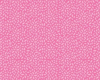 Sale Primavera Leafy in Pink Cotton Fabric by Patty Young for Riley Blake