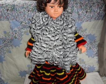scarf with ruffle lace entirely made by me even!