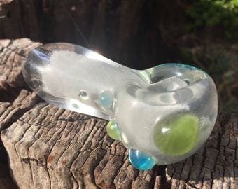 Oregon Gusher Glass Pipe ~ Spoon Pipe Heady ~ Tobacco Pipe ~ Handmade by Linny Lou Lampworks