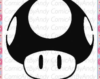 Mushroom stencil | Etsy