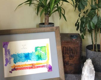 Abstract Watercolour Periodic Table