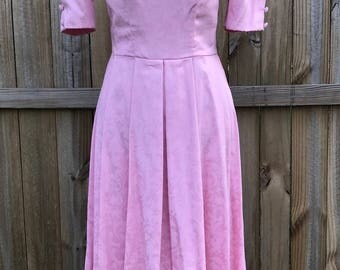 Vintage Laura Ashley Pink Dress, Vintage Laura Ashley Dress, 1980's Vintage Laura Ashley, Pink Laura Ashley Dress, Vintage Prom Dress
