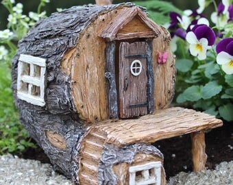 Fairy Garden House Log House Fairy House Whimsical