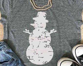 Snowman svg, grunge svg, Winter svg, SVG, Christmas svg, Fall SVG, Digital Download, clip art, commercial use, distressed, dxf, eps, cricut
