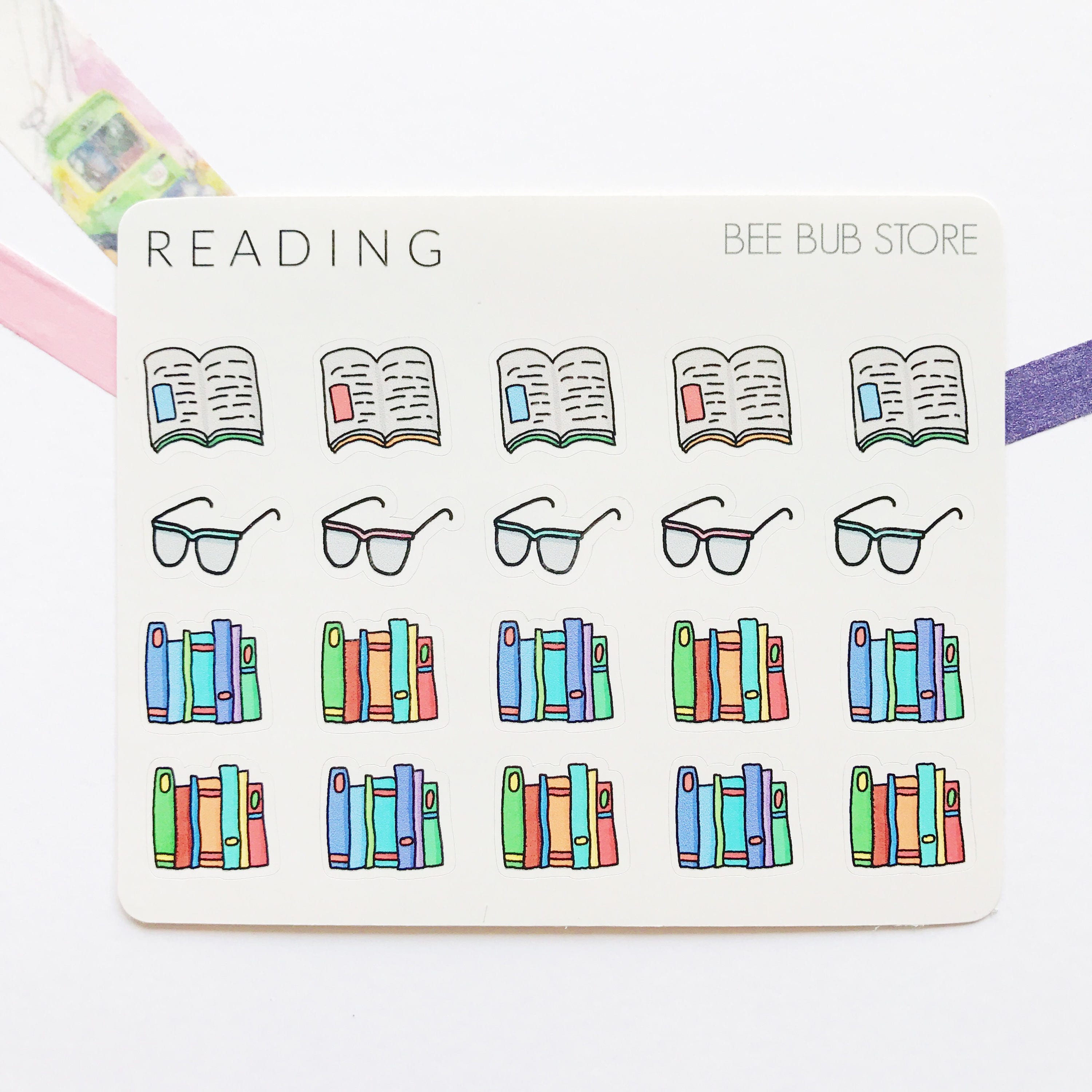 Reading Sticker Sheet