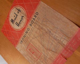 Vintage wood ironing board, farmhouse ironing board, Maid Of Honor Ironing Board