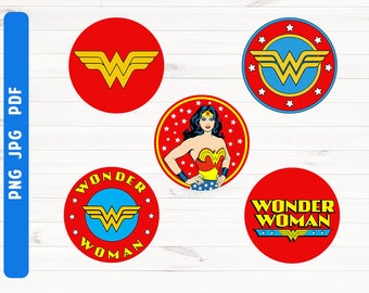 Wonder woman sticker | Etsy