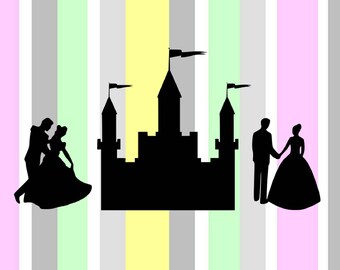 Princess SVG - Princess SVGS - Cinderella svgs - Cinderella svg - cut files - cricut files - svgs - svg - svg cuts - svg files - silhouette