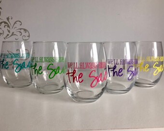 Gifts for neighbors, custom wine glasses, block party, custom wine gifts, cul de sac gifts, cul de sac wine glasses, personalized wine glass