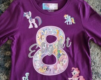 Customized My Little Pony Birthday Shirt