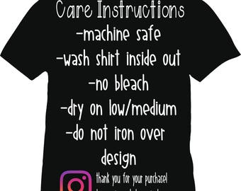 Download Care instructions | Etsy