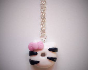 Necklace doughnuts hello kitty