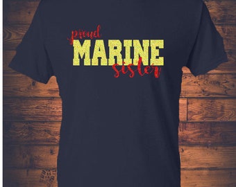 sister of a marine shirt