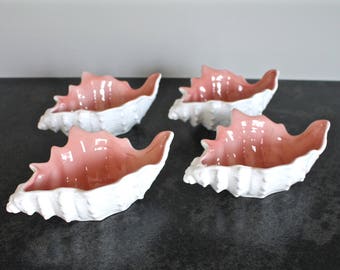 Fitz and Floyd Coquille Bowls, Conch Shell Planter