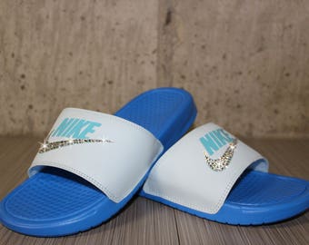 glitter nike sandals