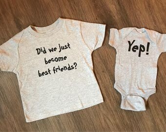Funny sibling shirts | Etsy