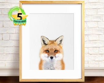 Fox Wall Art wilderness wall art | etsy Fox Wall Art wilderness wall art | etsy