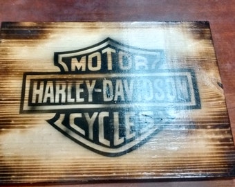 Harley davidson sign | Etsy