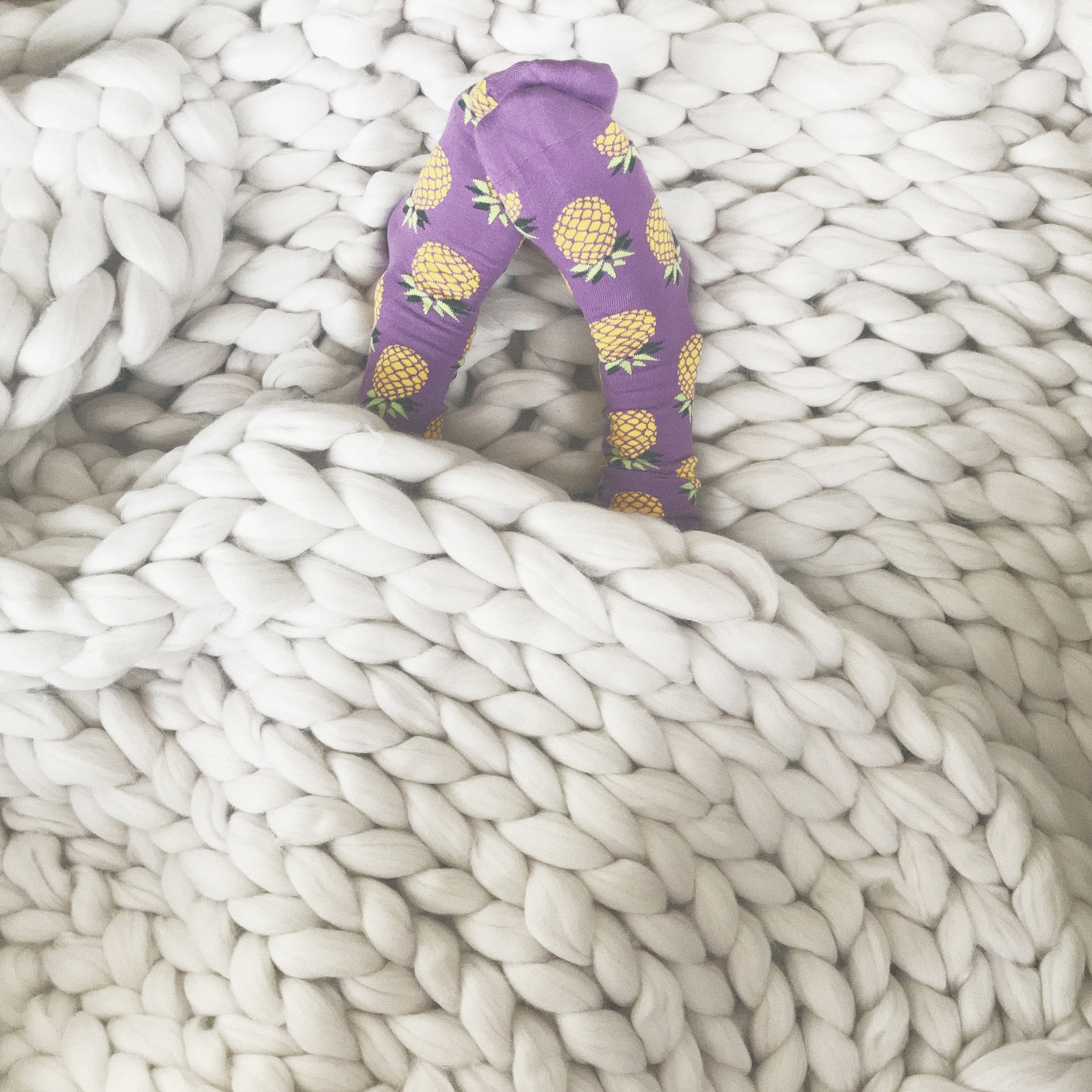 48x60 Merino Wool Thick Knit Blanket Medium
