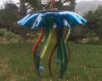 Large blue jellyfish