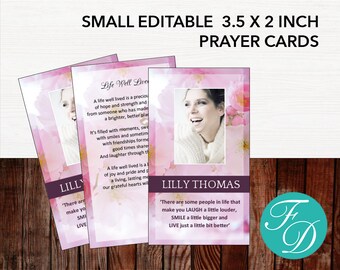 funeral prayer card