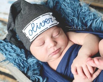 newborn personalized hat, baby boy hats,newborn boy coming home outfit, personalized baby hat, baby name hat,baby hat, hospital hat