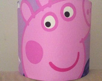 Peppa Pig Fabric Handmade Lampshade Various sizes Ceiling or Tableside