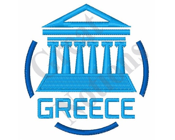 Greece machine embroidery design