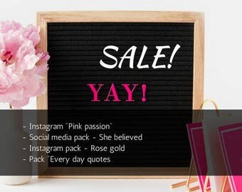 Special sale - 4 packs for social media
