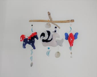baby mobile handmade ooak upcycele