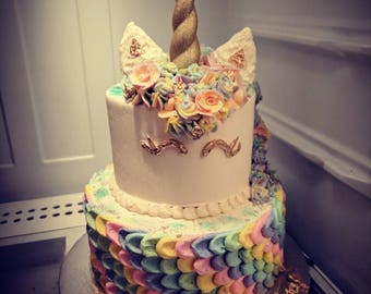 Unicorn Horn Cake Topper / Cosplay / Party Hat / Pet Accessory