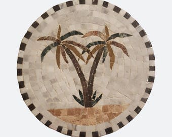 Mosaïque tunisienne Palmier dattier