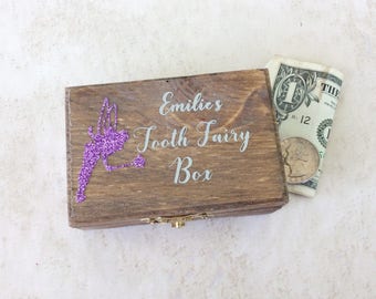 Wooden box, Decorative Keepsake Box, Custom Name Box, Personalized Tooth Box, Tooth Fairy Box, Milk Tooth Holder, My First Tooth Keepsake