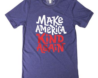 Make America Kind Again Men's Triblend Crew