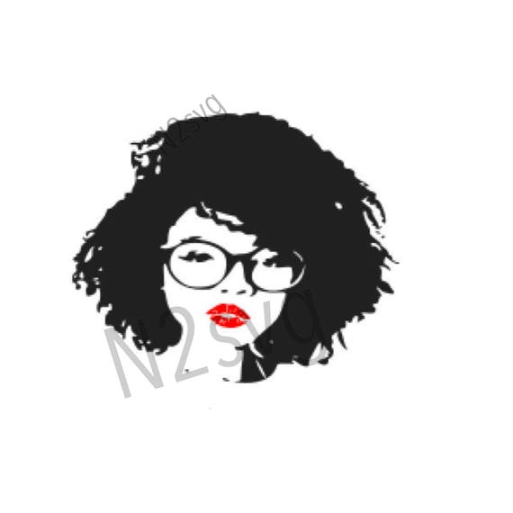 Free Free 114 Black Woman With Glasses Svg Free SVG PNG EPS DXF File