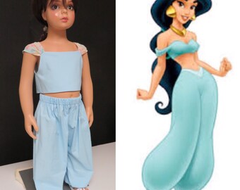 Baby princess jasmine+costume princess jasmine+pants set princess Jasmine+baby princesa jasmin