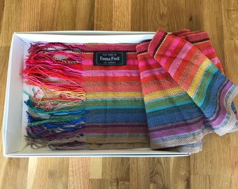 Hand woven scarf