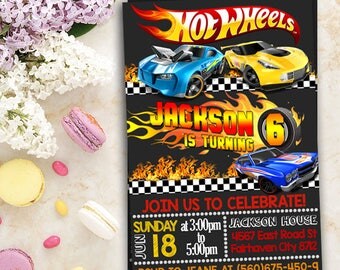 Hot Wheels Birthday Invitations, Hot Wheels Birthday, Hot Wheels Party, Hot Wheels Invitation, Hot Wheels Birthday Party, Hot Wheels Party