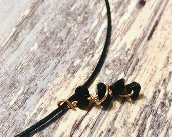 Black Onyx Pendant, Black Onyx, Black Onyx Necklace, Wire Wrapped Pendant