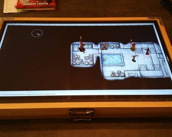 Digital Map Case / Battle Mat (New Dovetail Joint Model) for Dungeons & Dragons, Pathfinder and other tabletop RPGs ( with Fog of War )